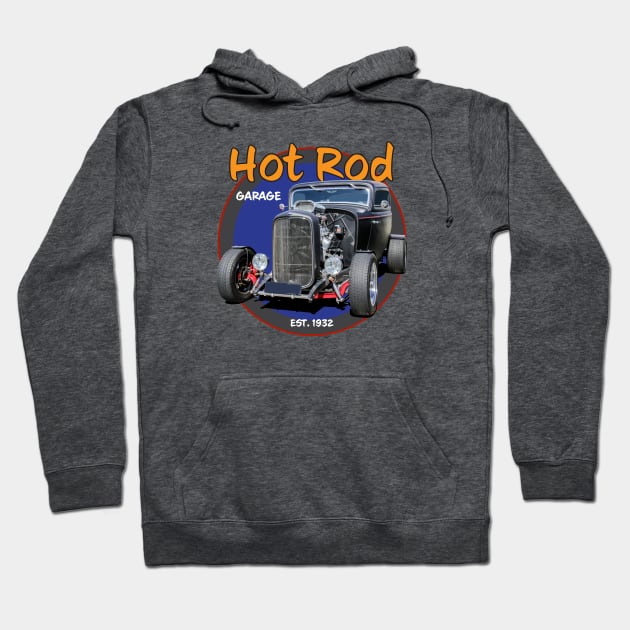 Hot Rod Garage Hoodie by Wearable Designs